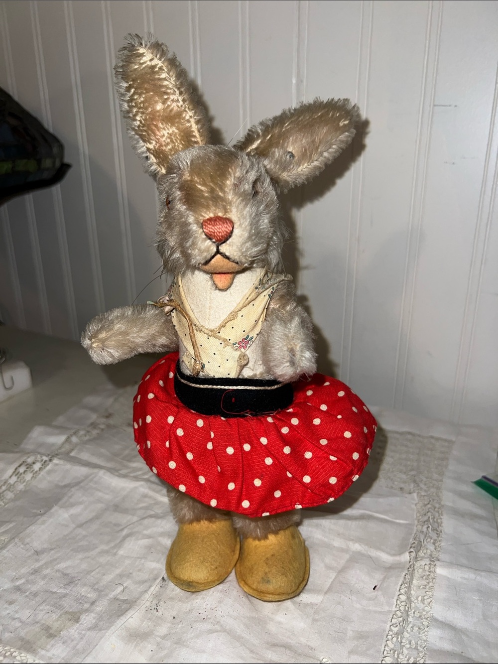 Steiff Rabbit Doll Girl Nikili vintage 1958 to 1963 standing bunny